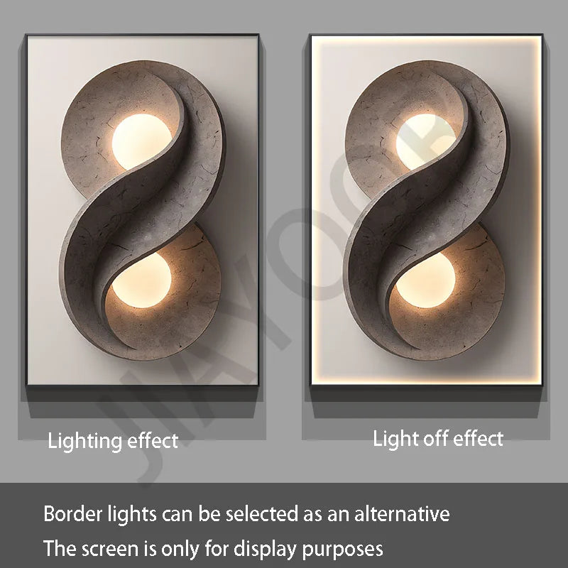 Modern Foyer Living Room Decoration Luminous Corridor Hanging Mural Lights Luxury LED Wall Lamp With Simple Texture Style