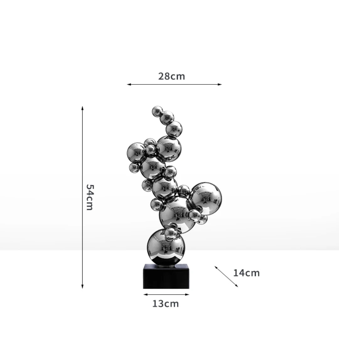 Room Decor Stainless Steel Metal Crafts Ornaments Living Room Office Desktop Decoration Luxury Artworks Sculpture Nordic Gifts