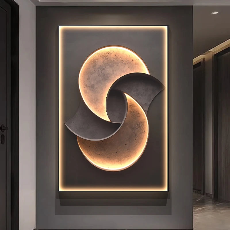 Modern  Foyer Living Room Decoration Luminous Corridor Hanging Mural Lights Luxury LED Wall Lamp With Simple Texture Style