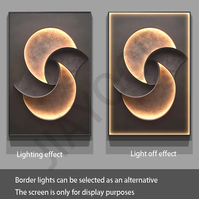 Modern  Foyer Living Room Decoration Luminous Corridor Hanging Mural Lights Luxury LED Wall Lamp With Simple Texture Style