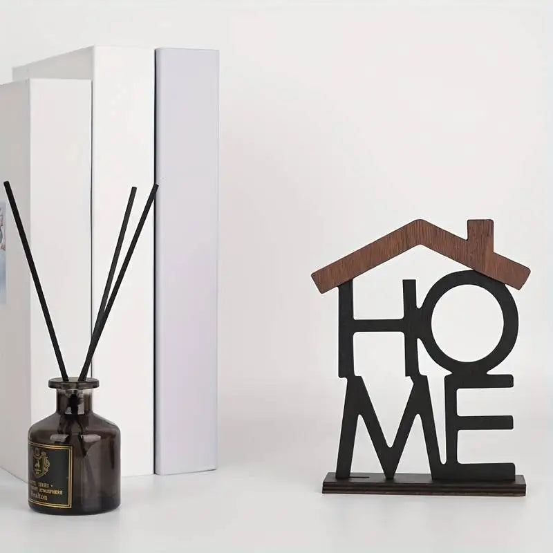Creative Wooden Home Ornament Living Room Coffee Table Wardrobe Desktop Small House-Shaped Decoration Housewarming Birthday Gift