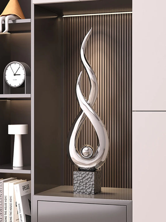 Room Decor Wind And Water Rise,Art Sculpture Ornaments,Living Room Entrance,Hotel Lobby Office Desktop Decoration,gifts
