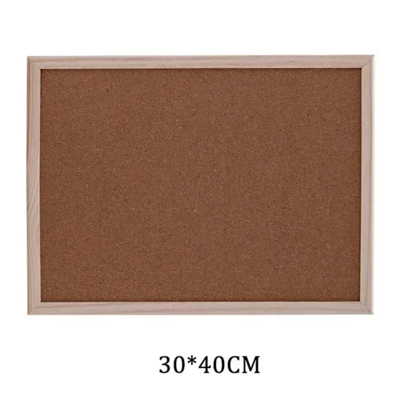 Wooden Cork Board Decoration Wall Hang Message Boards Dormitory Soft Letter Pins Message Board Background Photo Wall Plate Decor